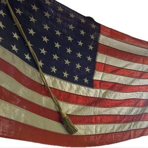 Vintage / antique 48 star American flag with sewn stars